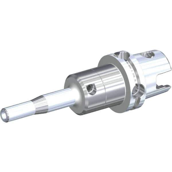 Kennametal - KM63UT Modular Connection, 8mm Hole Diam, Hydraulic Tool Holder/Chuck - 15.5mm Nose Diam, 160mm Projection, 27mm Clamp Depth, 15,000 RPM, Through Coolant - Exact Industrial Supply