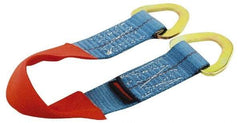 Erickson Manufacturing - 2' Long x 2" Wide, 10,000 Lb Basket Capacity, Polyester Web Sling - Blue - Eagle Tool & Supply