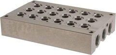 Value Collection - 3/8" Inlet, 1/2" Outlet Manifold - 120°F Max, 145 Max PSI, 6 Outlet Ports - Eagle Tool & Supply