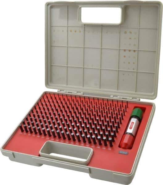 SPI - 190 Piece, 0.061-0.25 Inch Diameter Plug and Pin Gage Set - Plus 0.0002 Inch Tolerance, Class ZZ - Eagle Tool & Supply
