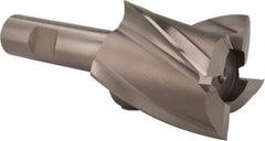 Hertel - 1-7/8", 2" LOC, 3/4" Shank Diam, 4-1/2" OAL, 4 Flute, High Speed Steel Square End Mill - Single End, Uncoated, Spiral Flute, 30° Helix, Right Hand Cut, Right Hand Flute - Eagle Tool & Supply