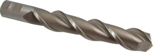 Hertel - 1-1/2", 8" LOC, 1-1/4" Shank Diam, 10-1/2" OAL, 2 Flute, High Speed Steel Square End Mill - Single End, Uncoated, Spiral Flute, 42° Helix, Centercutting, Right Hand Cut, Right Hand Flute - Eagle Tool & Supply