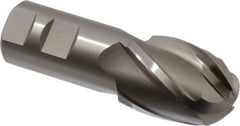 Hertel - 1-1/2" Diam, 2" LOC, 4 Flute Cobalt Ball End Mill - Uncoated, Single End, 4-1/2" OAL, 1-1/4" Shank Diam, Spiral Flute - Eagle Tool & Supply