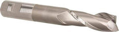 Hertel - 1", 2-1/2" LOC, 1" Shank Diam, 7-1/4" OAL, 2 Flute, Cobalt Square End Mill - Single End, Uncoated, Spiral Flute, 30° Helix, Centercutting, Right Hand Cut, Right Hand Flute - Eagle Tool & Supply