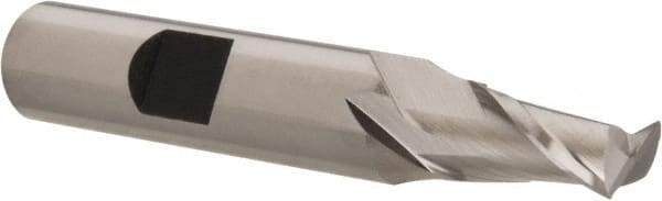 Hertel - 9/32", 9/16" LOC, 3/8" Shank Diam, 2-3/8" OAL, 2 Flute, Cobalt Square End Mill - Single End, Uncoated, Spiral Flute, 30° Helix, Centercutting, Right Hand Cut - Eagle Tool & Supply