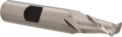 Hertel - 9/32", 9/16" LOC, 3/8" Shank Diam, 2-3/8" OAL, 2 Flute, Cobalt Square End Mill - Single End, Uncoated, Spiral Flute, 30° Helix, Centercutting, Right Hand Cut - Eagle Tool & Supply