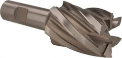 Hertel - 1-1/2", 2" LOC, 3/4" Shank Diam, 4-3/8" OAL, 6 Flute, Cobalt Square End Mill - Single End, Uncoated, Spiral Flute, 30° Helix, Centercutting, Right Hand Cut, Right Hand Flute - Eagle Tool & Supply