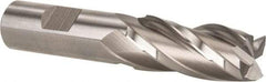 Hertel - 13/16", 1-7/8" LOC, 3/4" Shank Diam, 4-1/8" OAL, 4 Flute, Cobalt Square End Mill - Single End, Uncoated, Spiral Flute, 30° Helix, Centercutting, Right Hand Cut, Right Hand Flute - Eagle Tool & Supply