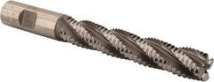 Hertel - 3/4" Diam, Coarse Pitch, 4" LOC, 4 Flute Cobalt Roughing Square End Mill - Uncoated, 6-1/4" OAL, 3/4" Shank Diam, Single End, 30° Helix - Eagle Tool & Supply