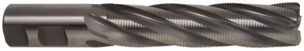 Hertel - 1" Diam, Fine Pitch, 4" LOC, 5 Flute Cobalt Roughing Square End Mill - Uncoated, 6-1/2" OAL, 1" Shank Diam, Single End, 30° Helix - Eagle Tool & Supply