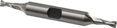 Hertel - 11/64", 7/16" LOC, 3/8" Shank Diam, 3-1/8" OAL, 2 Flute, Cobalt Square End Mill - Double End, Uncoated, Spiral Flute, 30° Helix, Centercutting, Right Hand Cut, Right Hand Flute - Eagle Tool & Supply