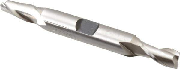 Hertel - 19/64", 9/16" LOC, 3/8" Shank Diam, 3-1/8" OAL, 2 Flute, Cobalt Square End Mill - Double End, Uncoated, Spiral Flute, 30° Helix, Centercutting, Right Hand Cut, Right Hand Flute - Eagle Tool & Supply
