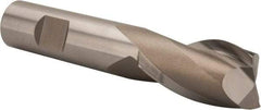 Hertel - 7/8", 1-1/2" LOC, 3/4" Shank Diam, 4-1/8" OAL, 2 Flute, Cobalt Square End Mill - Single End, Uncoated, Spiral Flute, 30° Helix, Centercutting, Right Hand Cut, Right Hand Flute - Eagle Tool & Supply