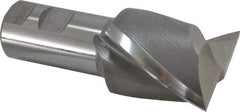 Hertel - 2", 2-1/4" LOC, 1-1/4" Shank Diam, 4-3/4" OAL, 2 Flute, Cobalt Square End Mill - Single End, Uncoated, Spiral Flute, 30° Helix, Centercutting, Right Hand Cut, Right Hand Flute - Eagle Tool & Supply
