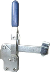 Gibraltar - 375 Lb Holding Capacity, Vertical Handle, Manual Hold Down Toggle Clamp - 62° Handle Movement, 115° Bar Opening, U-Bar, Straight Base, Carbon Steel - Eagle Tool & Supply
