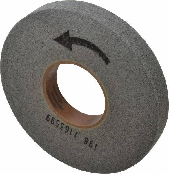 Merit Abrasives - 8" Diam, 1" Face Width, 3" Center Hole, Fine Grade, Silicon Carbide Deburring Wheel - Convolute, Hard Density 7 Grade, 4,500 RPM - Eagle Tool & Supply