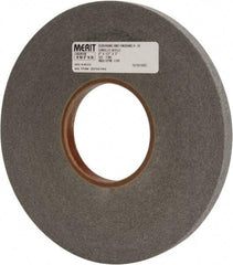 Merit Abrasives - 8" Diam, 1/2" Face Width, 3" Center Hole, Fine Grade, Silicon Carbide Deburring Wheel - Convolute, Hard Density 9 Grade, 4,500 RPM - Eagle Tool & Supply