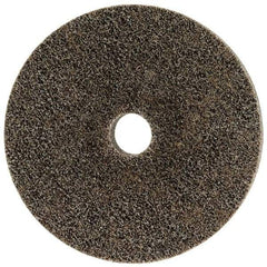 Merit Abrasives - 6" Diam, 1" Face Width, 1" Center Hole, Coarse Grade, Aluminum Oxide Deburring Wheel - Unitized, Hard Density 8 Grade, 5,000 RPM - Eagle Tool & Supply