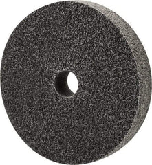 Merit Abrasives - 6" Diam, 1" Face Width, 1" Center Hole, Fine Grade, Silicon Carbide Deburring Wheel - Unitized, Medium Density 6 Grade, 5,000 RPM - Eagle Tool & Supply