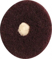 Merit Abrasives - 3" Diam, Medium Mounted Scrubber Buffing Wheel - 1 Ply, Very Fine Grade, 1/4" Shank Diam, 8,000 RPM - Eagle Tool & Supply