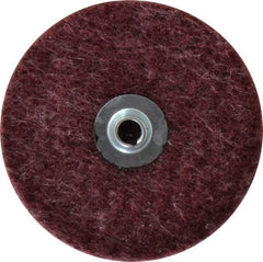 Merit Abrasives - 4" Disc Diam, Aluminum Oxide Quick Change Disc - Type S Attaching System, Nonwoven, Brown, Medium Grade, 15,000 RPM, GD Series - Eagle Tool & Supply