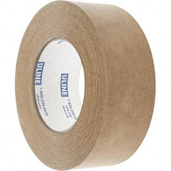 Made in USA - 2" x 60 Yd Tan Rubber Adhesive Sealing Tape - Paper Backing, 7 mil Thick - Eagle Tool & Supply