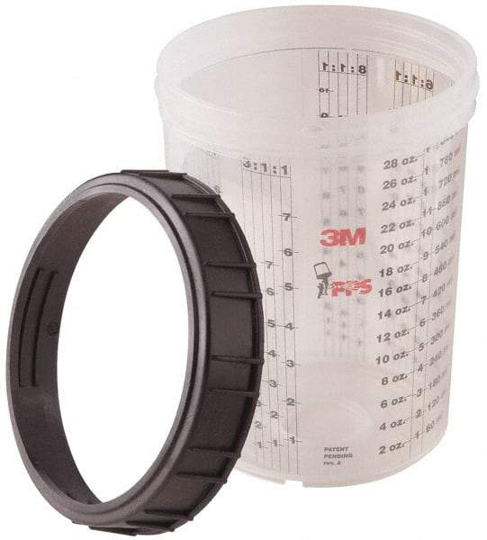 3M - Paint Sprayer Cup - Large Collar and Cup - Eagle Tool & Supply