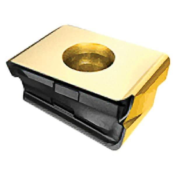 Iscar - HTP LNMT1606 TR Grade IC810 Carbide Milling Insert - AlTiN/TiN Finish, 0.474" Thick, 1.2mm Corner Radius - Eagle Tool & Supply