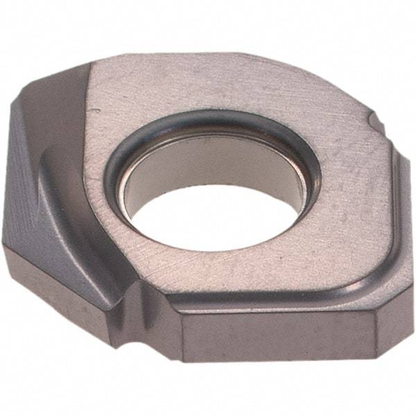 Iscar - HCDD124-090 QF Grade IC908 Carbide Milling Insert - TiAlN Finish, 0.1024" Thick, 0.4882" Inscribed Circle - Eagle Tool & Supply