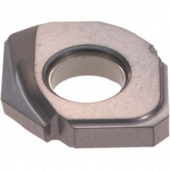Iscar - HCDD124-090 QF Grade IC908 Carbide Milling Insert - TiAlN Finish, 0.1024" Thick, 0.4882" Inscribed Circle - Eagle Tool & Supply