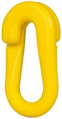 PRO-SAFE - 2" Wide Barrier Connecting Link - Celcon, Yellow, Use with Plastic Chain - Eagle Tool & Supply