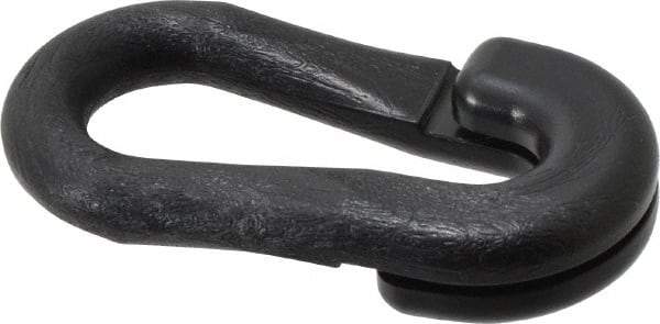 PRO-SAFE - 2" Wide Barrier Connecting Link - Celcon, Black, Use with Plastic Chain - Eagle Tool & Supply