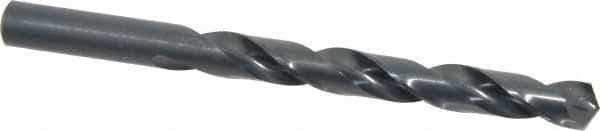 Hertel - 7/16" 135° High Speed Steel Jobber Drill - Oxide Finish, Right Hand Cut, Spiral Flute, Straight Shank, 5-1/2" OAL, Split Point - Eagle Tool & Supply