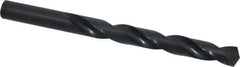 Hertel - 15/32" 135° High Speed Steel Jobber Drill - Oxide Finish, Right Hand Cut, Spiral Flute, Straight Shank, 5-3/4" OAL, Split Point - Eagle Tool & Supply