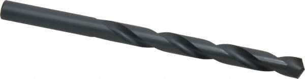 Hertel - Letter M 135° High Speed Steel Jobber Drill - Oxide Finish, Right Hand Cut, Spiral Flute, Straight Shank, 4-3/8" OAL, Split Point - Eagle Tool & Supply