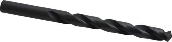 Hertel - Letter W 135° High Speed Steel Jobber Drill - Oxide Finish, Right Hand Cut, Spiral Flute, Straight Shank, 5-1/8" OAL, Split Point - Eagle Tool & Supply