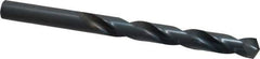 Hertel - Letter X 135° High Speed Steel Jobber Drill - Oxide Finish, Right Hand Cut, Spiral Flute, Straight Shank, 5-1/8" OAL, Split Point - Eagle Tool & Supply