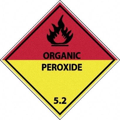 NMC - Organic Peroxide 5.2 Shipping Label - 4" High x 4" Wide - Eagle Tool & Supply