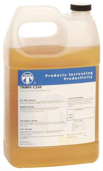 Master Fluid Solutions - Trim C350, 1 Gal Bottle Grinding Fluid - Synthetic, For Machining - Eagle Tool & Supply