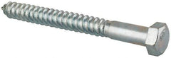 Value Collection - 5/8" Screw, 6" Length Under Head, Steel, Hex Head Lag Screw - Zinc Plated, Grade 2 - Eagle Tool & Supply