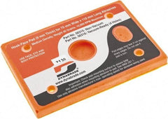 Dynabrade - 4-1/4 x 3" Rectangular Hook Face Backing Pad - Dynabug II Compatible, Screw Attachment, Nonvacuum Pad, 3/8" Thick, Medium Density, Short Nap - Eagle Tool & Supply