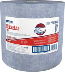 WypAll - X90 Dry Shop Towel/Industrial Wipes - Jumbo Roll, 13-3/8" x 11" Sheet Size, Blue - Eagle Tool & Supply