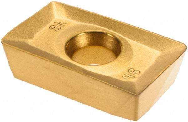 Kennametal - APHT160408 46 Grade X500 Carbide Milling Insert - TiN/TiC/TiN Finish, 0.187" Thick, 1/32" Corner Radius - Eagle Tool & Supply