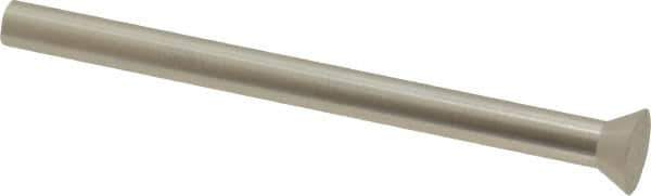 Dayton Lamina - 0.3375" Head Diam, 3/16" Shank Diam, Quill Head, High Speed Steel Solid Mold Die Blank & Punch - 60° Head Angle, 0.1313" Head Height, 2-1/2" OAL, Blank Punch, KWX Series - Eagle Tool & Supply