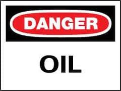 NMC - "Danger - Non-Potable Water - Do Not Drink", 7" Long x 10" Wide, Pressure-Sensitive Vinyl Safety Sign - Rectangle, 0.004" Thick, Use for Hazardous Materials - Eagle Tool & Supply