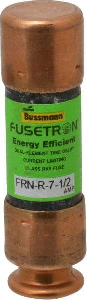 Cooper Bussmann - 125 VDC, 250 VAC, 7.5 Amp, Time Delay General Purpose Fuse - Fuse Holder Mount, 50.8mm OAL, 20 at DC, 200 (RMS) kA Rating, 9/16" Diam - Eagle Tool & Supply