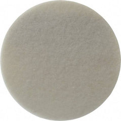 3M - 8" Ultra Fine Grade Aluminum Oxide Deburring Disc - Hook & Loop Connection, White, 3,000 Max RPM - Eagle Tool & Supply
