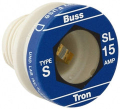 Cooper Bussmann - 125 VAC, 30 Amp, Time Delay Plug Fuse - 10 (RMS Symmetrical) kA Rating - Eagle Tool & Supply