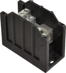 Cooper Bussmann - 1 Pole, 310 Amp, 350 kcmil-6 AWG (Cu/Al) Primary, 4-12 AWG (Al), 4-14 AWG (Cu) Secondary, Thermoplastic Power Distribution Block - 600 VAC/VDC, 1 Primary Connection, 1.96 Inch Long x 3.32 Inch Deep x 4 Inch High - Eagle Tool & Supply