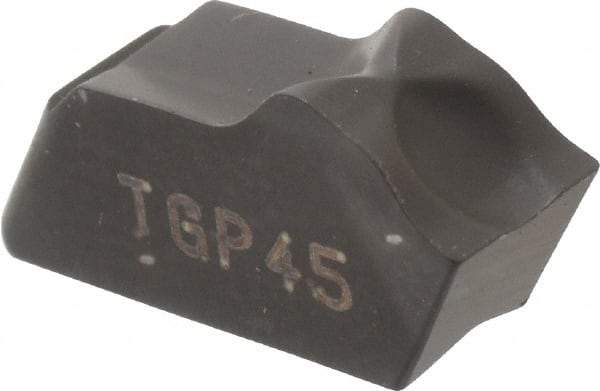 Seco - 150.104 14 TGP45 Grade, 0.161" Cutting Width, Carbide Cutoff Insert - 0° Neutral Lead Angle, 0.009" Cnr Rad, TiCN/Al2O3 Coated, Single End - Eagle Tool & Supply